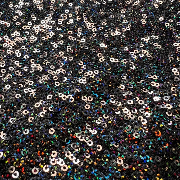 NWT Loft women's XL Black sequin tank - Picture 4 of 7